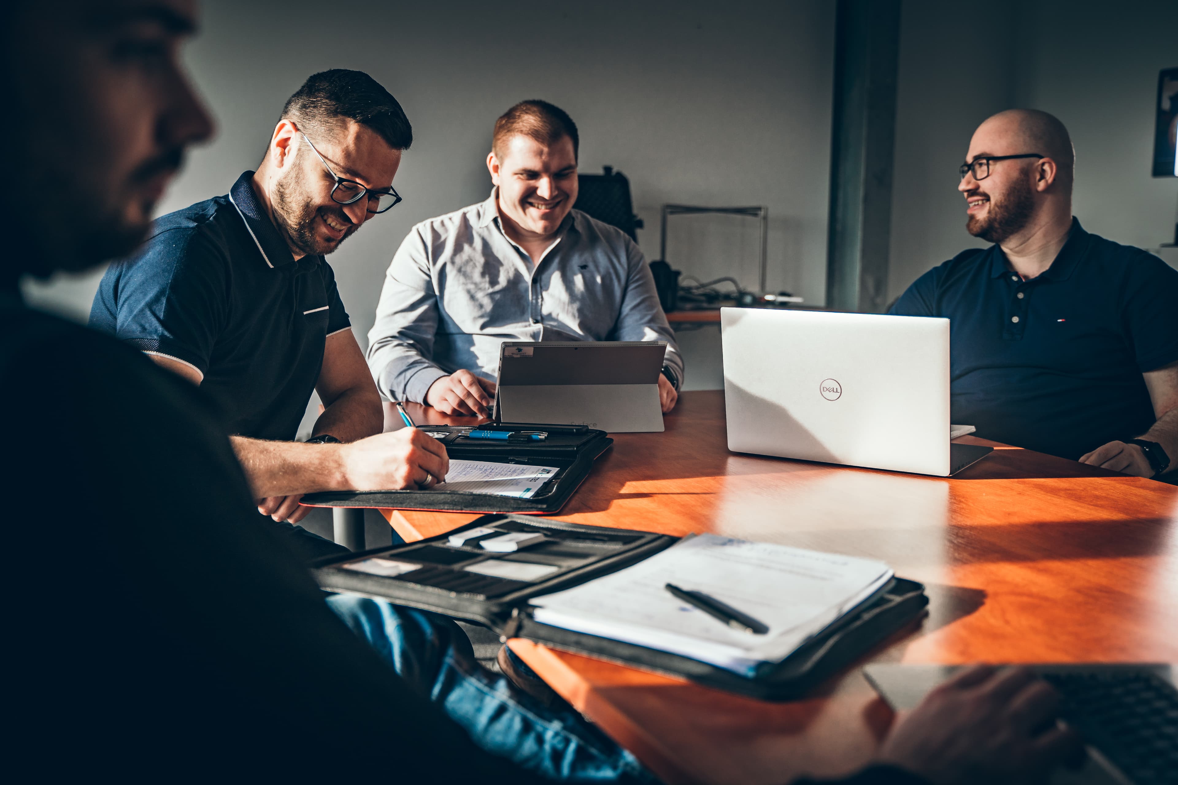 Kevin Biernacik bei der Arbeit